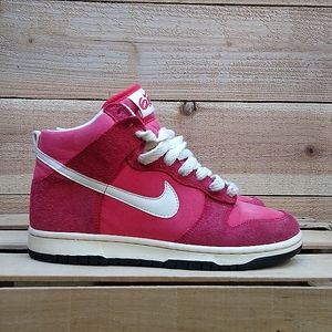Nike Dunk 6.0 High, Womens 7, Action Red White
